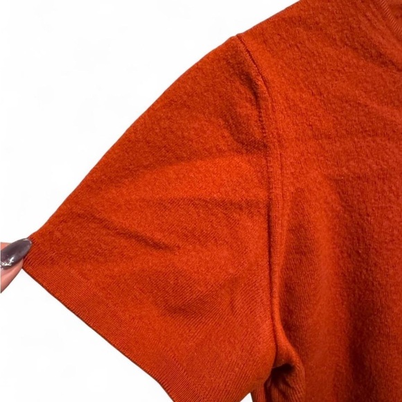 Kate Hill Rust Orange Merino Wool Sweater TShirt - Picture 3 of 7